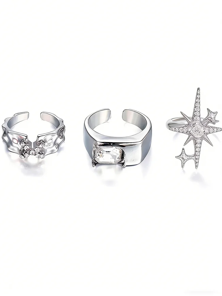 Rhinestone Ring Set 68 Rhinestone Ring Set