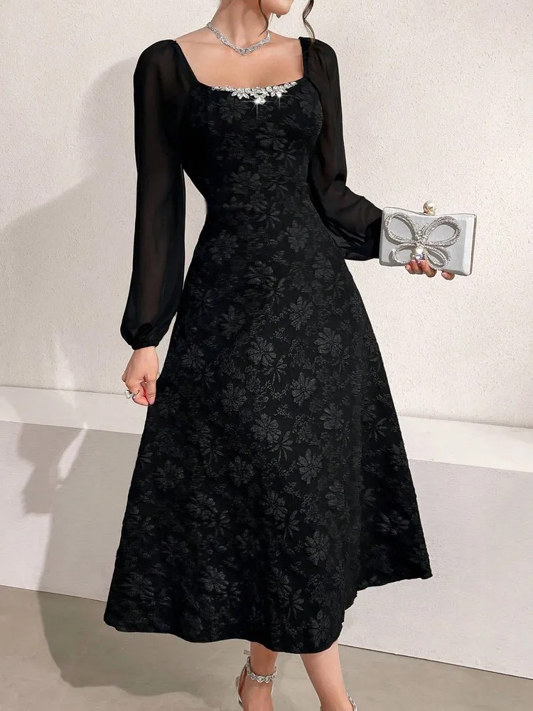 Patchwork A-Line Dress 38 Patchwork A-Line Dress