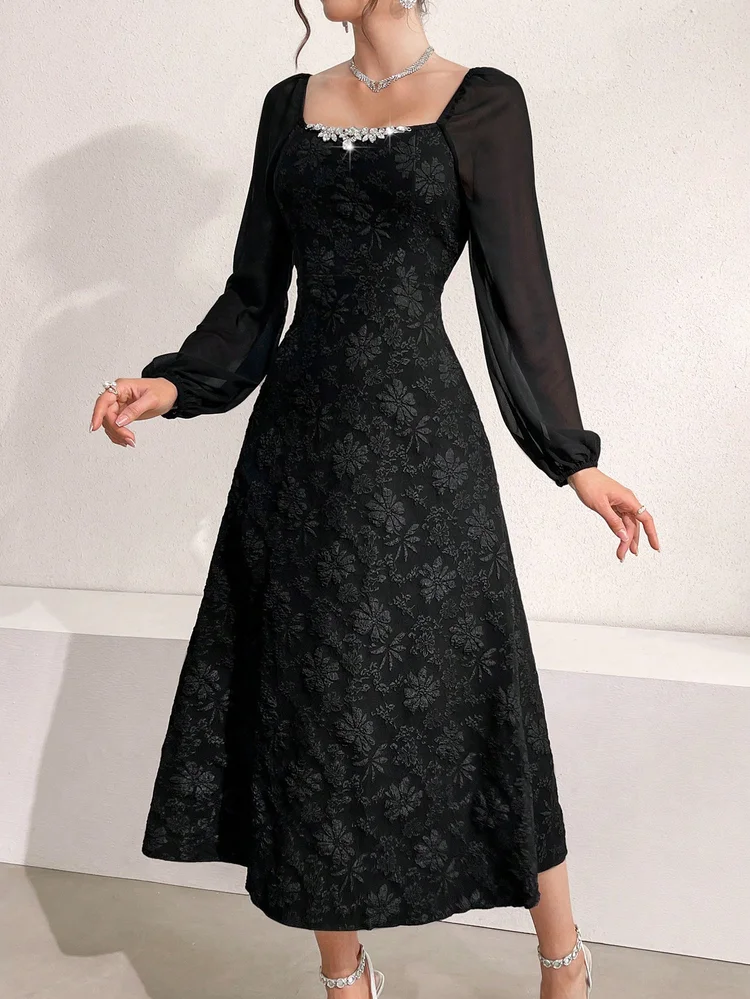 Patchwork A-Line Dress 41 Patchwork A-Line Dress