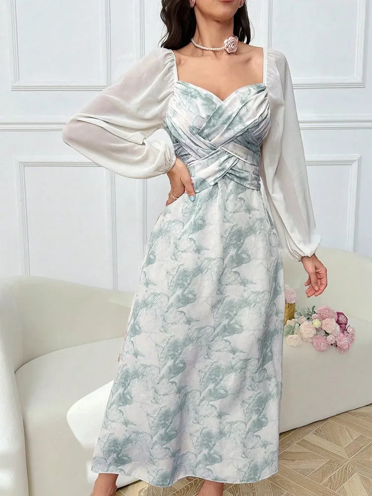 Patchwork A-Line Dress 29 Patchwork A-Line Dress