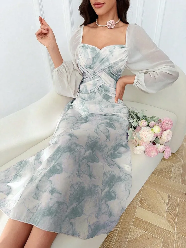 Patchwork A-Line Dress 31 Patchwork A-Line Dress