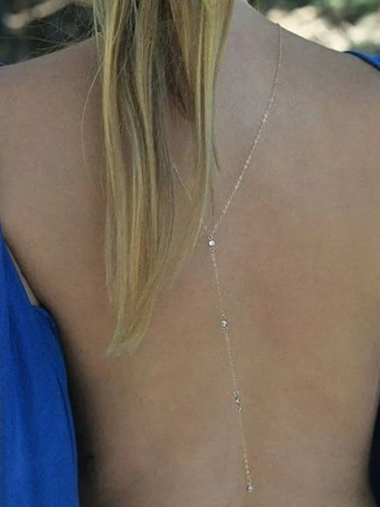 Rhinestone Imitation/Artificial Jewellery - Back Chain
