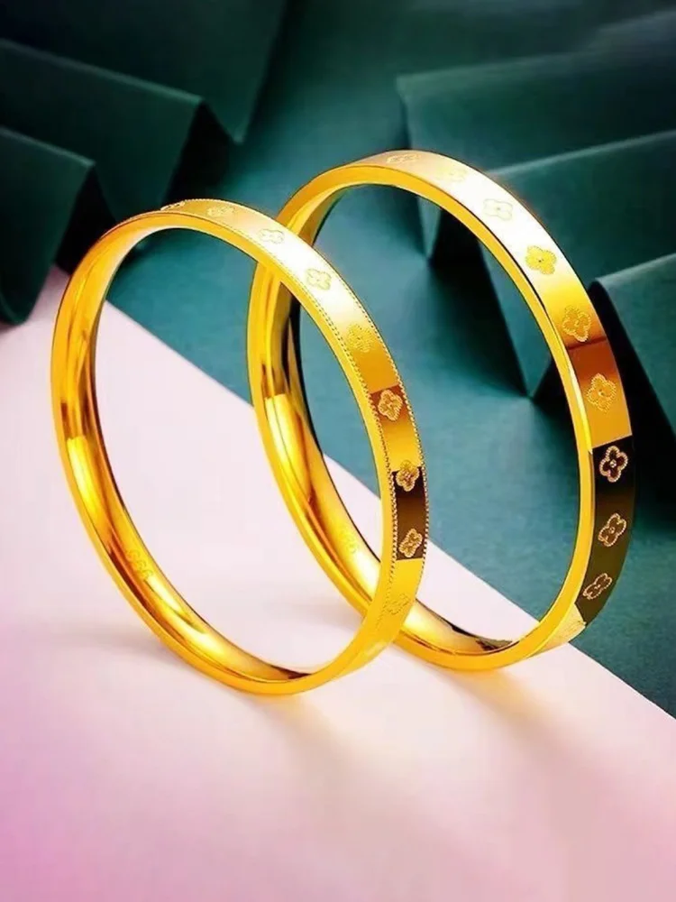 1pc-Flowers Bangle