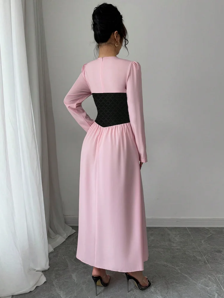 Patchwork A-Line Dress 22 Patchwork A-Line Dress
