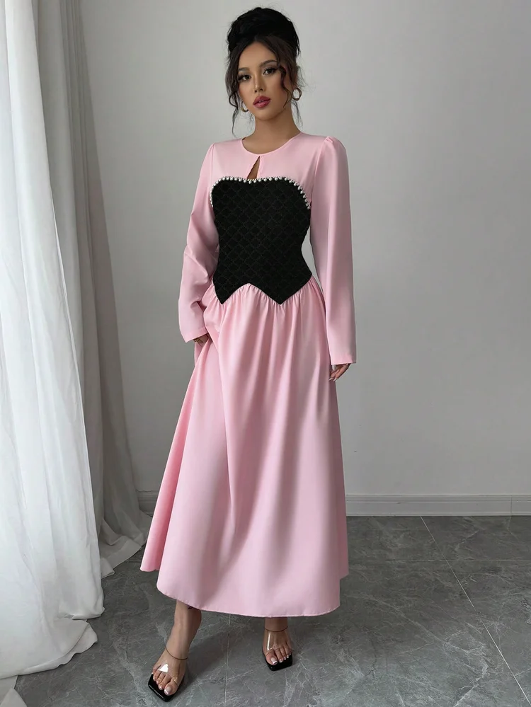 Patchwork A-Line Dress 23 Patchwork A-Line Dress