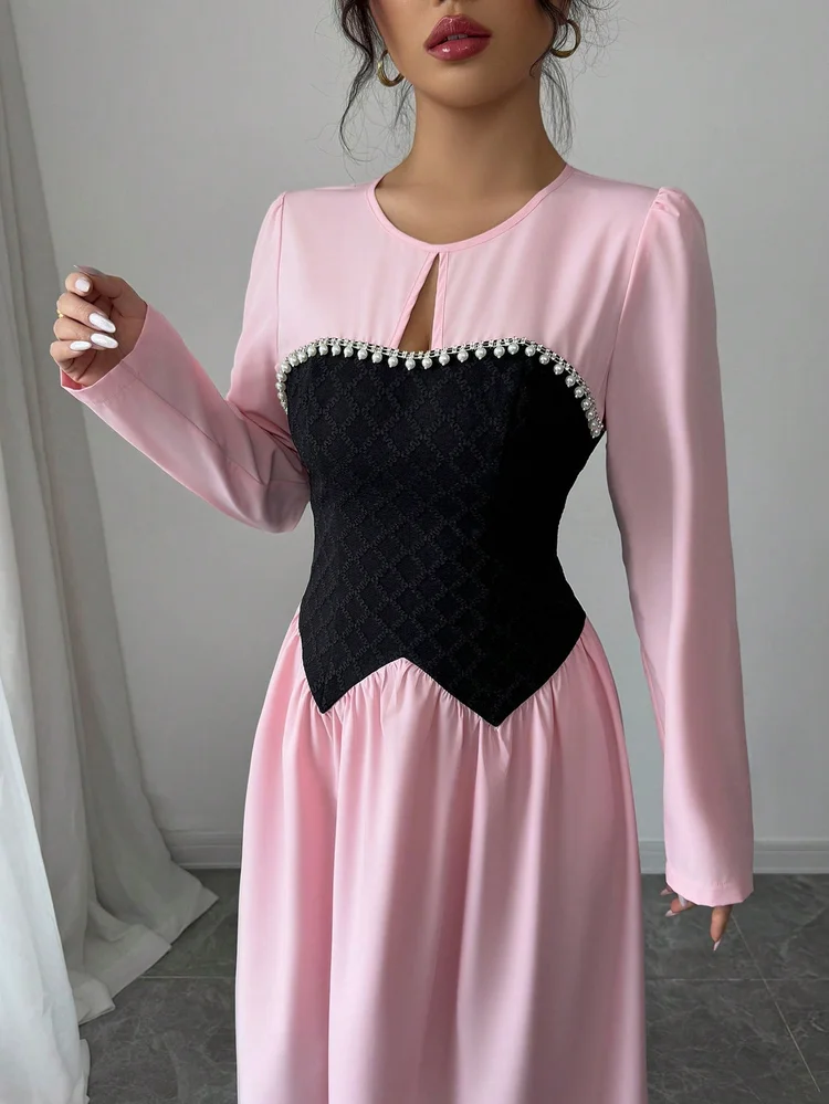 Patchwork A-Line Dress 25 Patchwork A-Line Dress