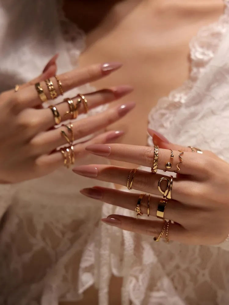 Rhinestone Ring Set 39 Rhinestone Ring Set