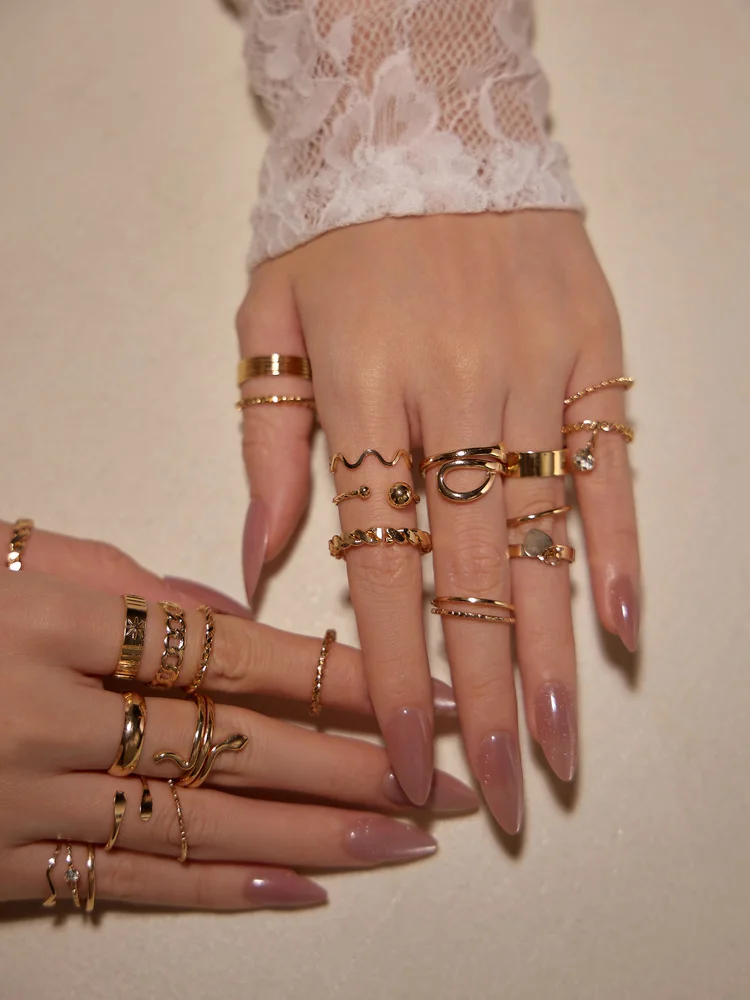 Rhinestone Ring Set 40 Rhinestone Ring Set