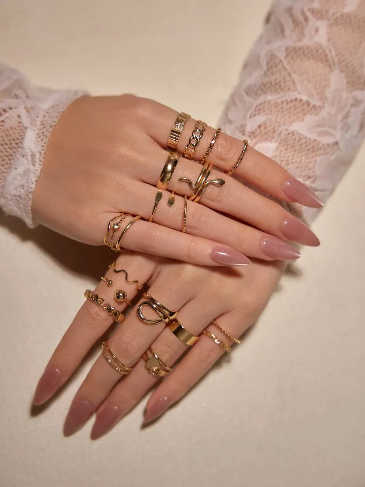 Rhinestone Ring Set 43 Rhinestone Ring Set