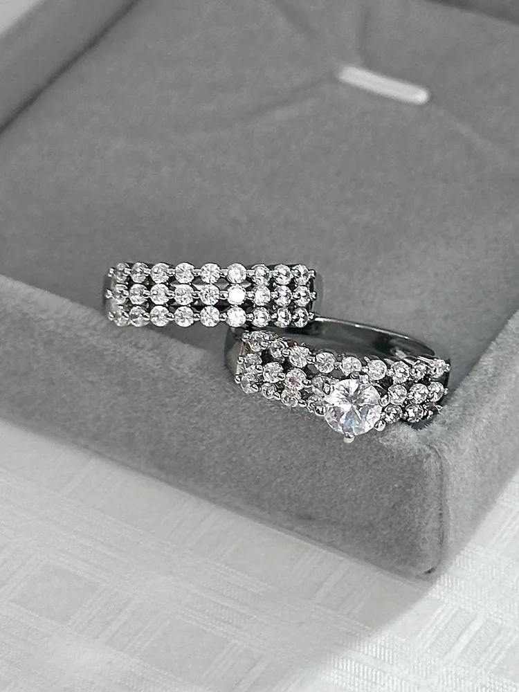 Rhinestone Ring Set 36 Rhinestone Ring Set
