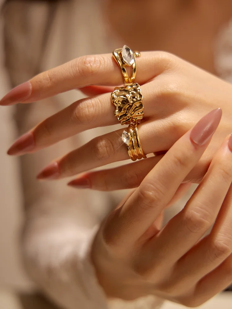 Rhinestone Ring Set 28 Rhinestone Ring Set