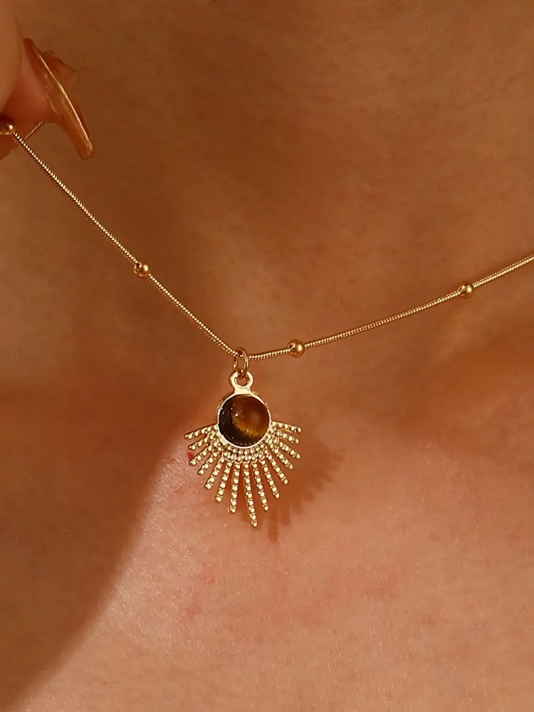 1pc-Geometric Artificial jewellery - Pendant Necklace