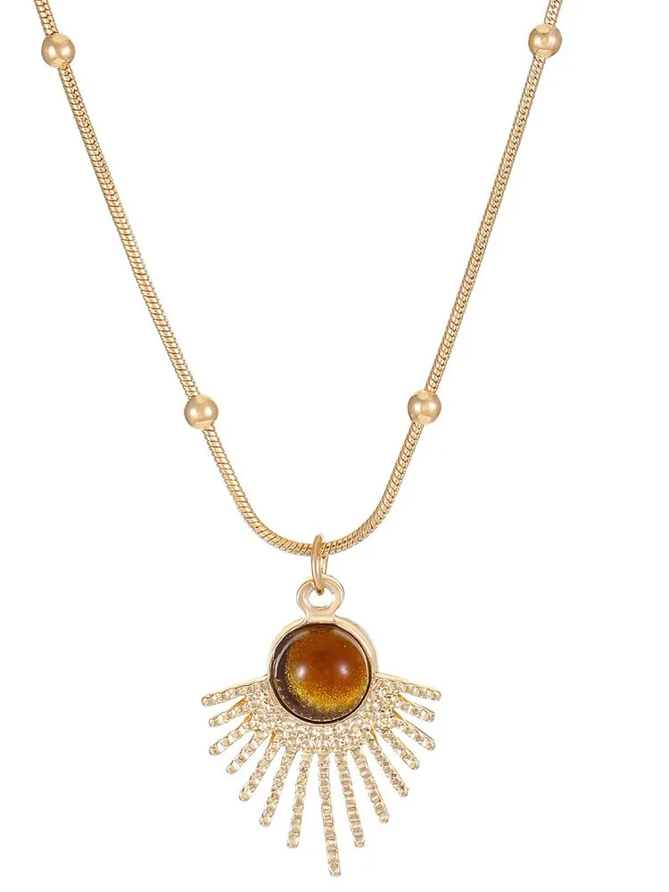 1pc-Geometric Artificial jewellery - Pendant Necklace