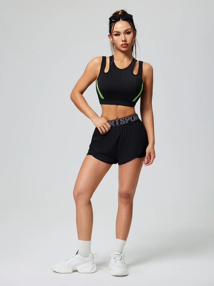 Colour Block Sports Bra