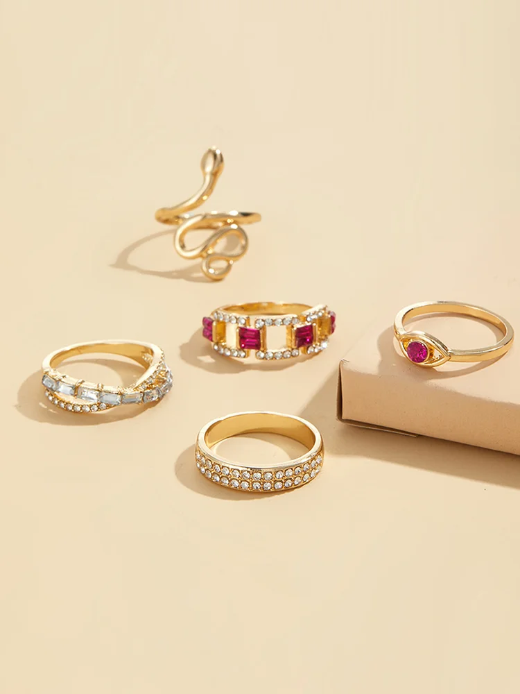 Rhinestone Ring Set 25 Rhinestone Ring Set