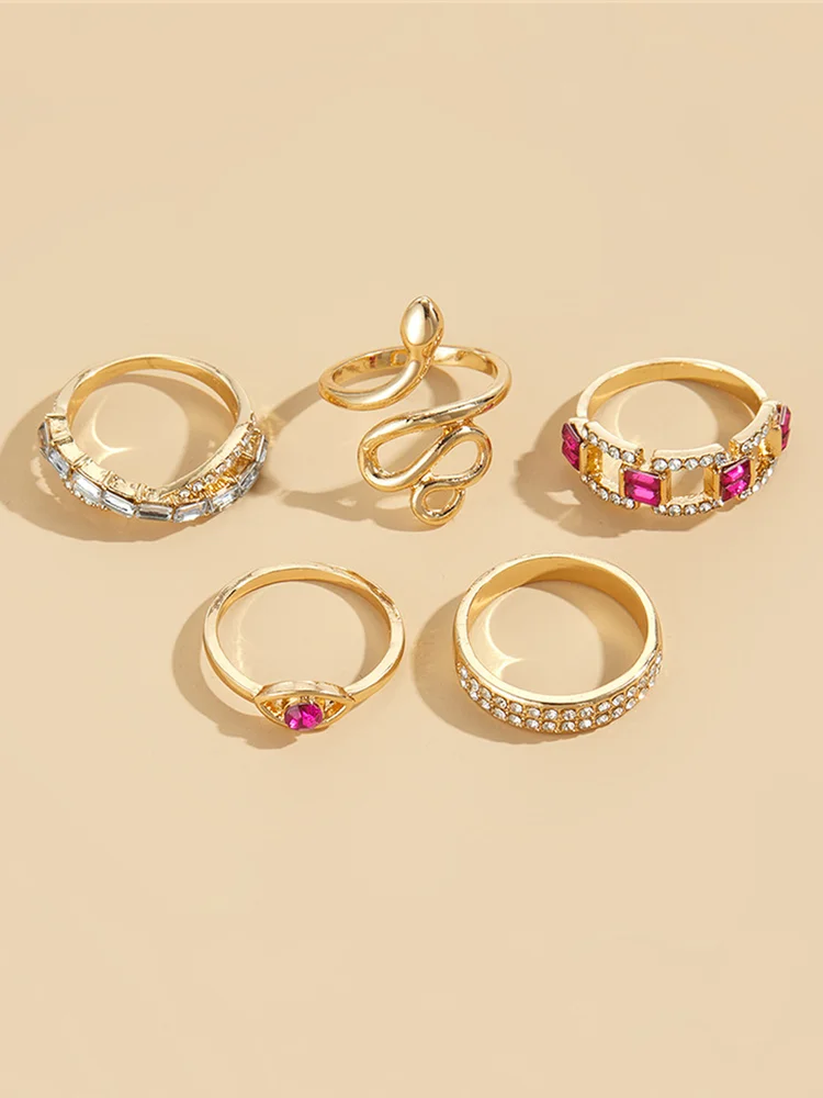 Rhinestone Ring Set 26 Rhinestone Ring Set