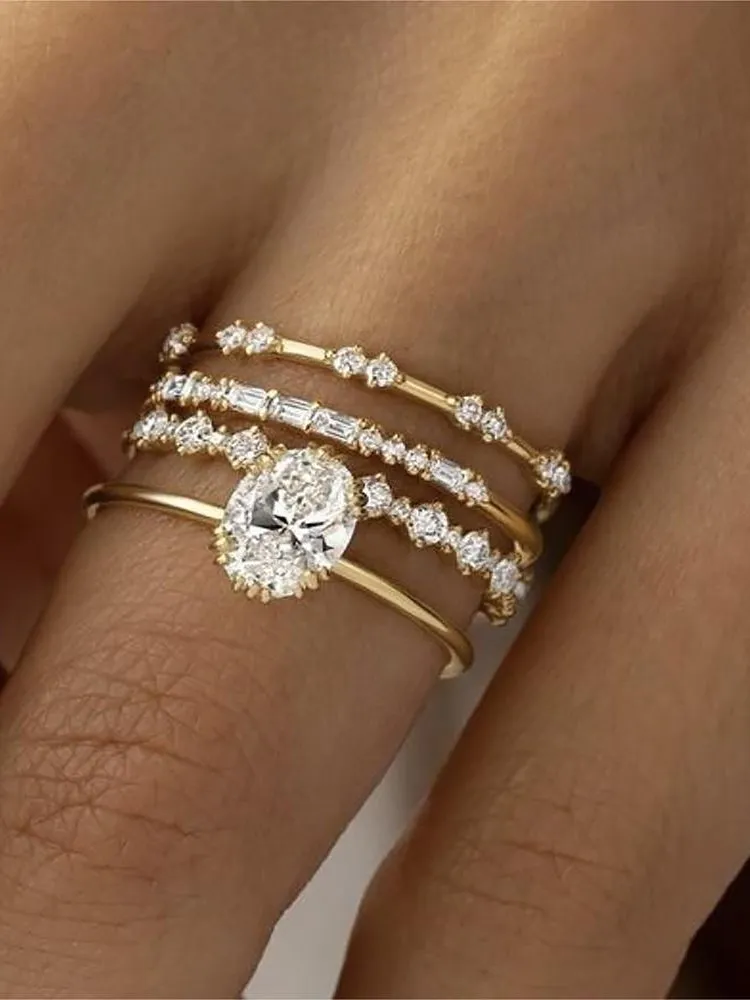 Rhinestone Ring Set 21 Rhinestone Ring Set