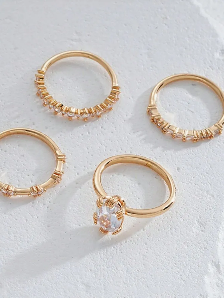 Rhinestone Ring Set 22 Rhinestone Ring Set