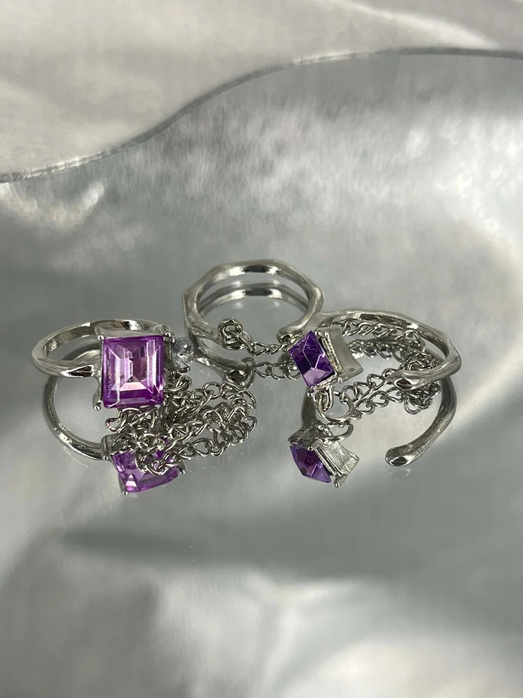 Rhinestone Ring Set 17 Rhinestone Ring Set