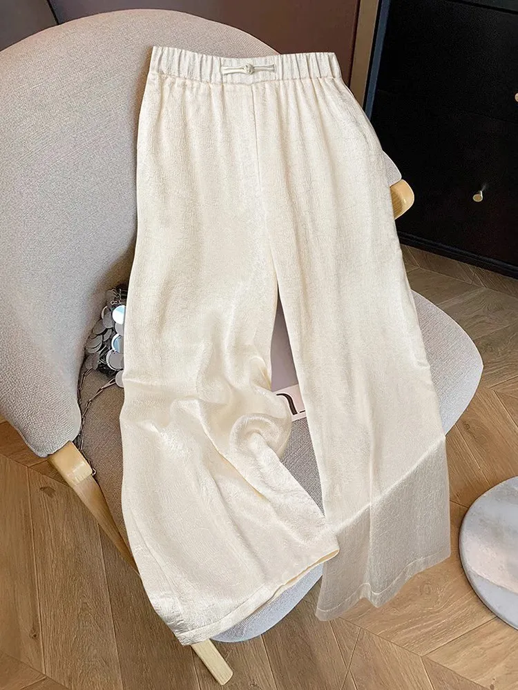 Button Straight Leg Pants - Savana