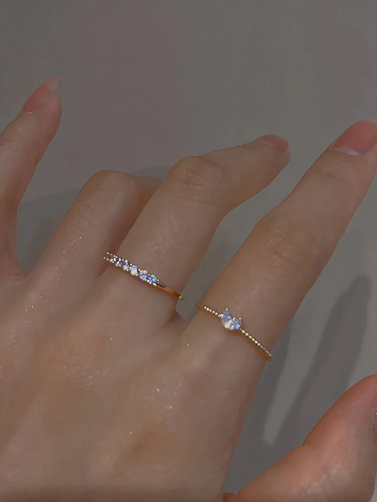 Rhinestone Ring Set 8 Rhinestone Ring Set