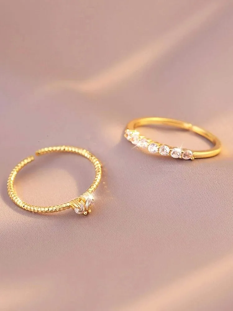 Rhinestone Ring Set 9 Rhinestone Ring Set