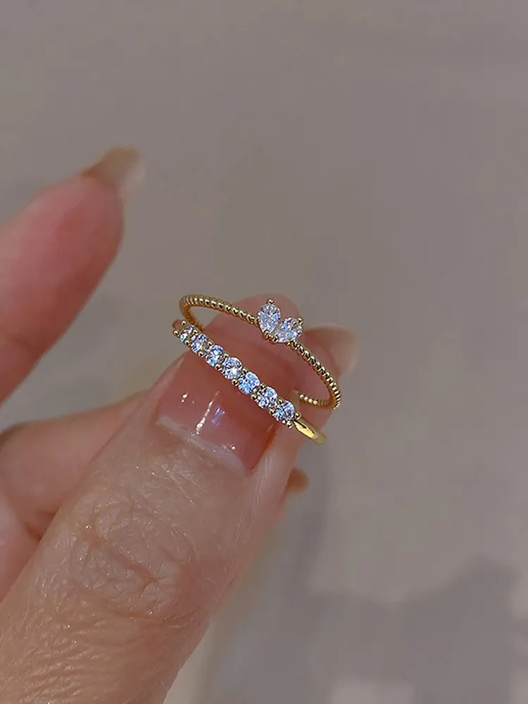 Rhinestone Ring Set 10 Rhinestone Ring Set