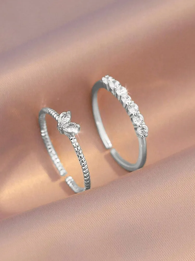 Rhinestone Ring Set 12 Rhinestone Ring Set