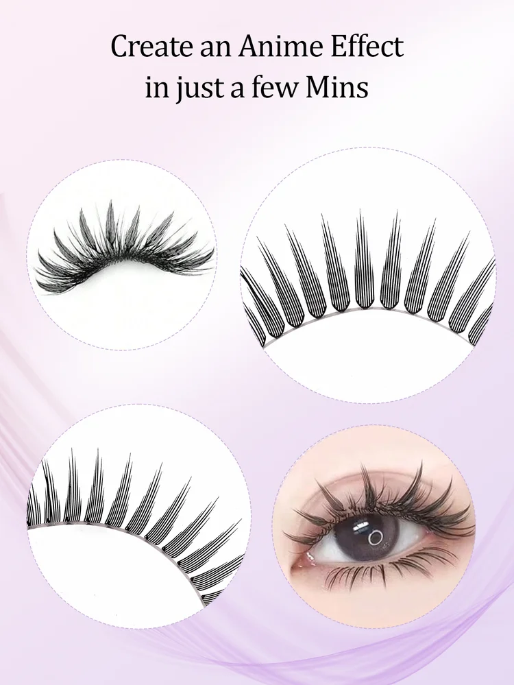 240pcs Feather Eyelash