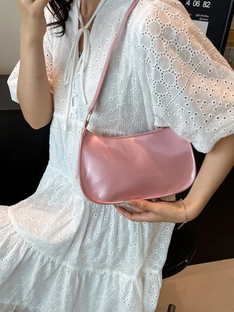 Solid Shoulder Bag