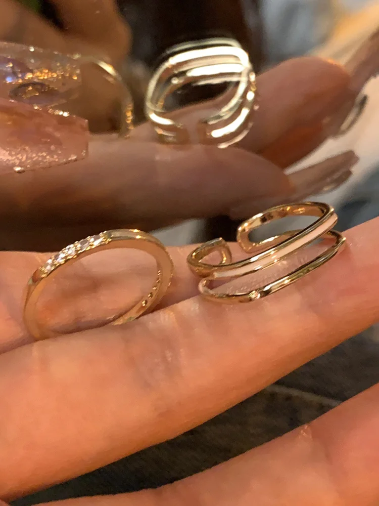 Rhinestone Ring Set 3 Rhinestone Ring Set