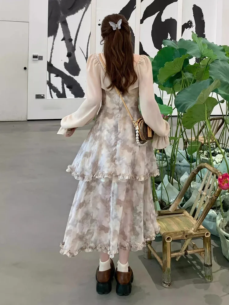 Home 41 Ruffle A-Line Dress