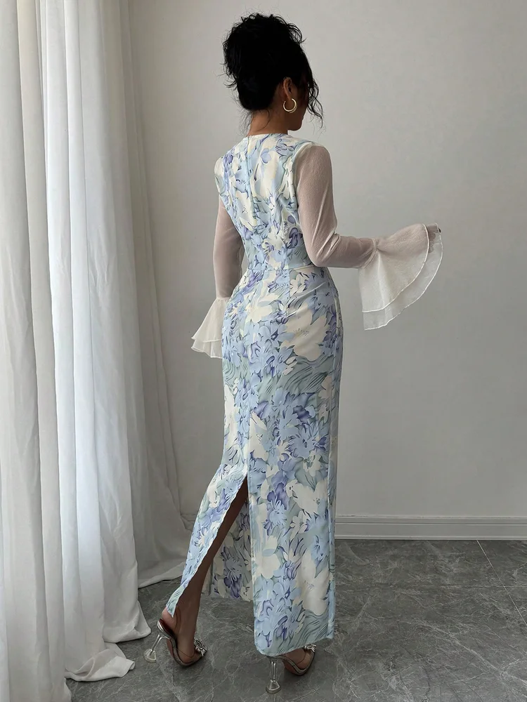 Home 29 Patchwork Bodycon Dress