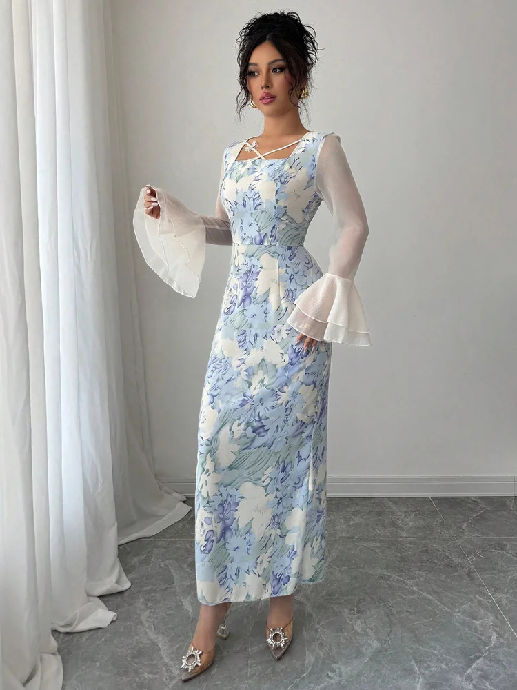 Home 30 Patchwork Bodycon Dress