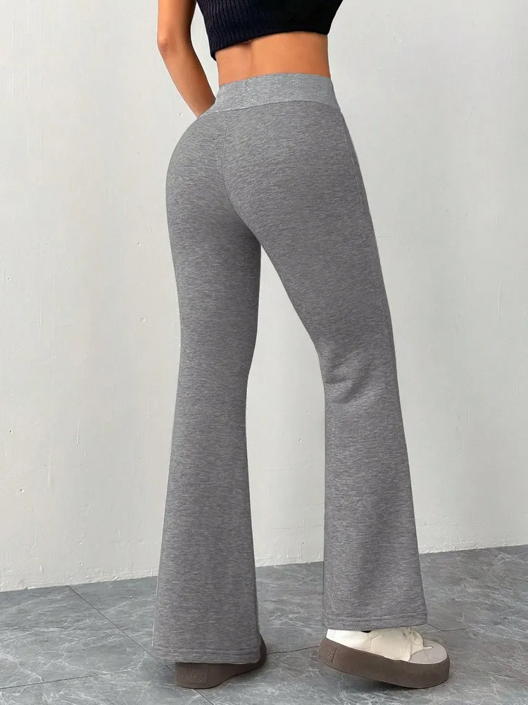 Home 76 Drawstring Flare Leg Pants