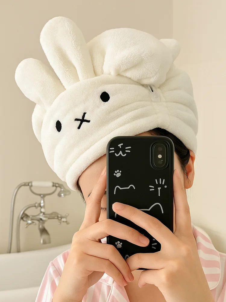 Animal Print Hair Towel