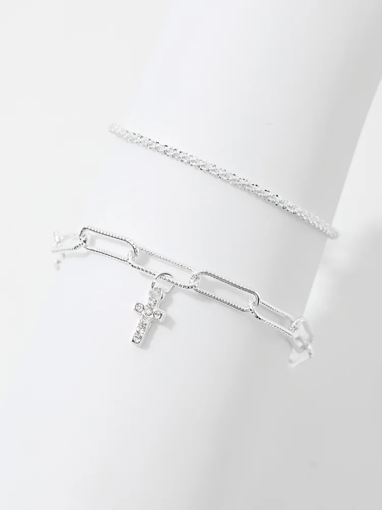 Rhinestone Bracelet Set