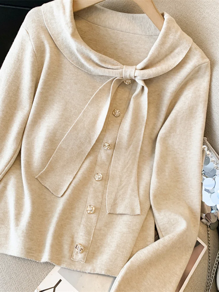 Bow Knit Cardigan