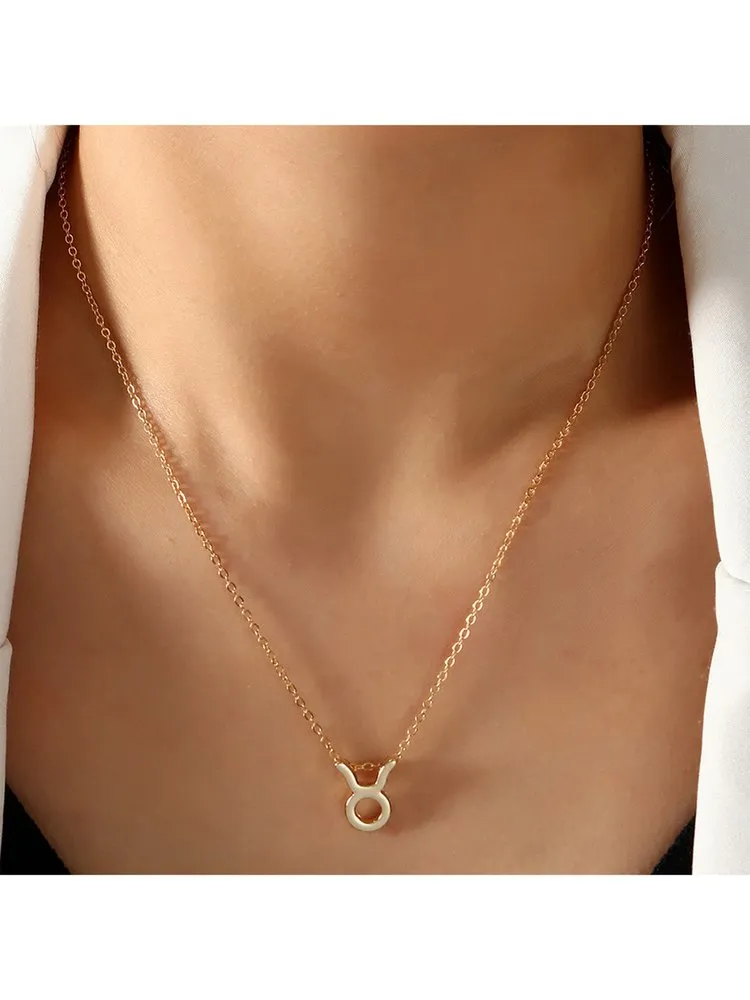 12 Sign Zodiac Necklace(One-size random shipment�?