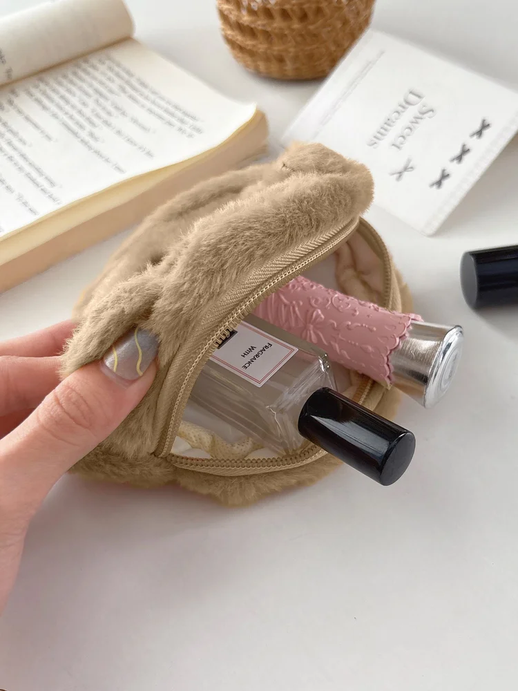 Bear-doll Furry Lipstick Bag