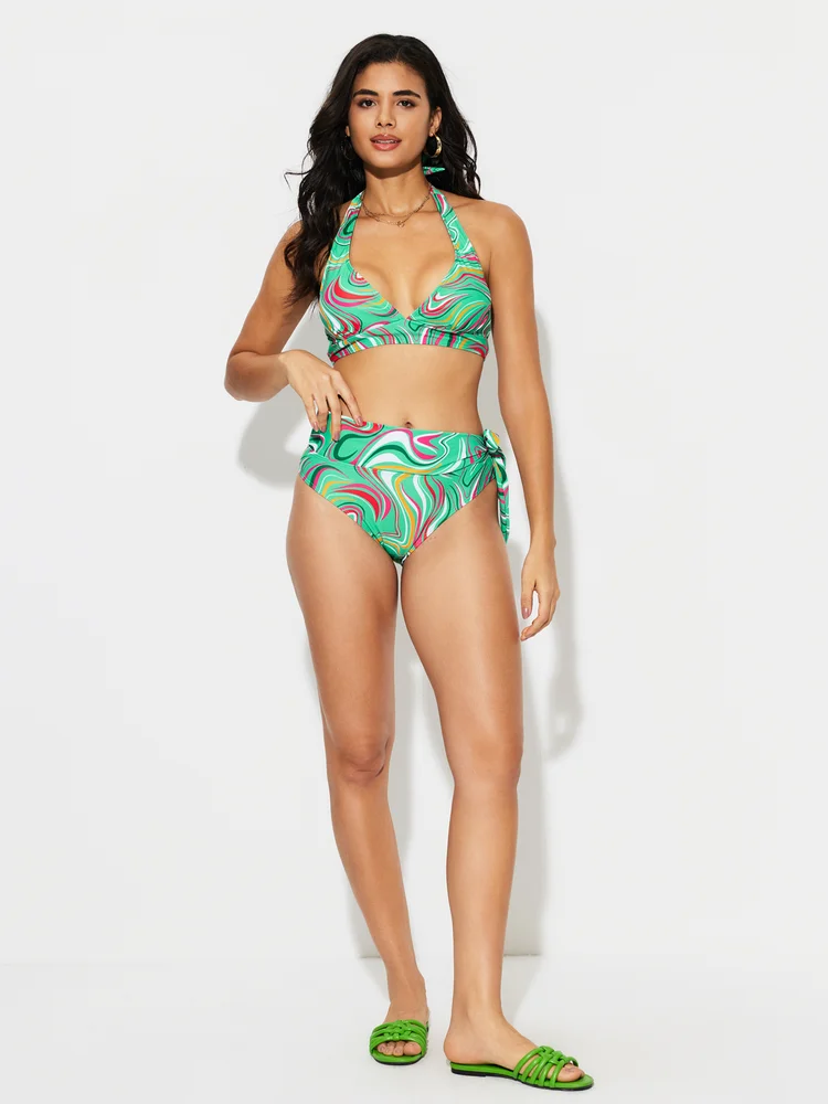 Home 124 Knotted Bikini Set