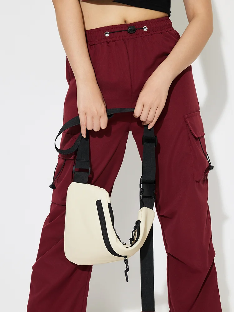 Solid Casual Waist Packs