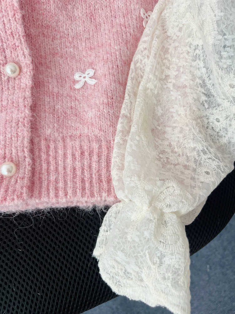 3D Embroidery Knit Cardigan