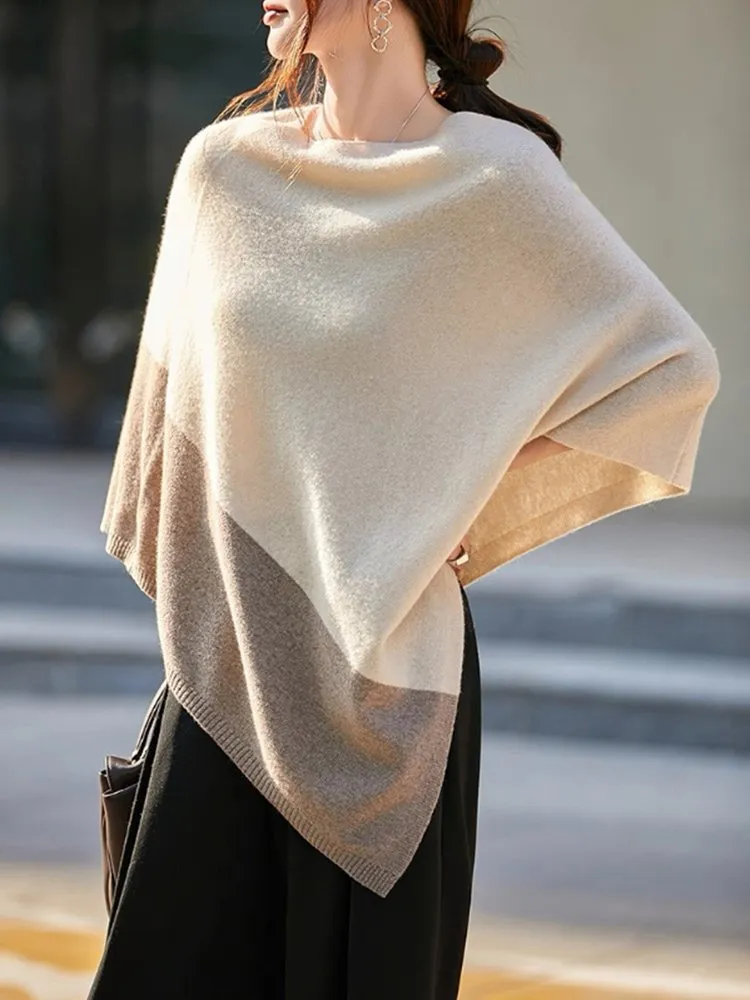 Contrast Knit Pullover