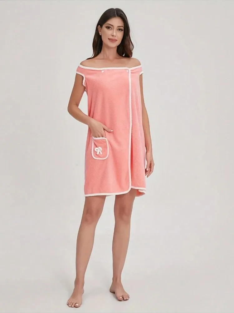 Wearable Bow Bath Towel