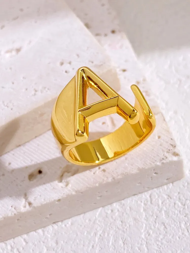 Alphabet Fashion Ring