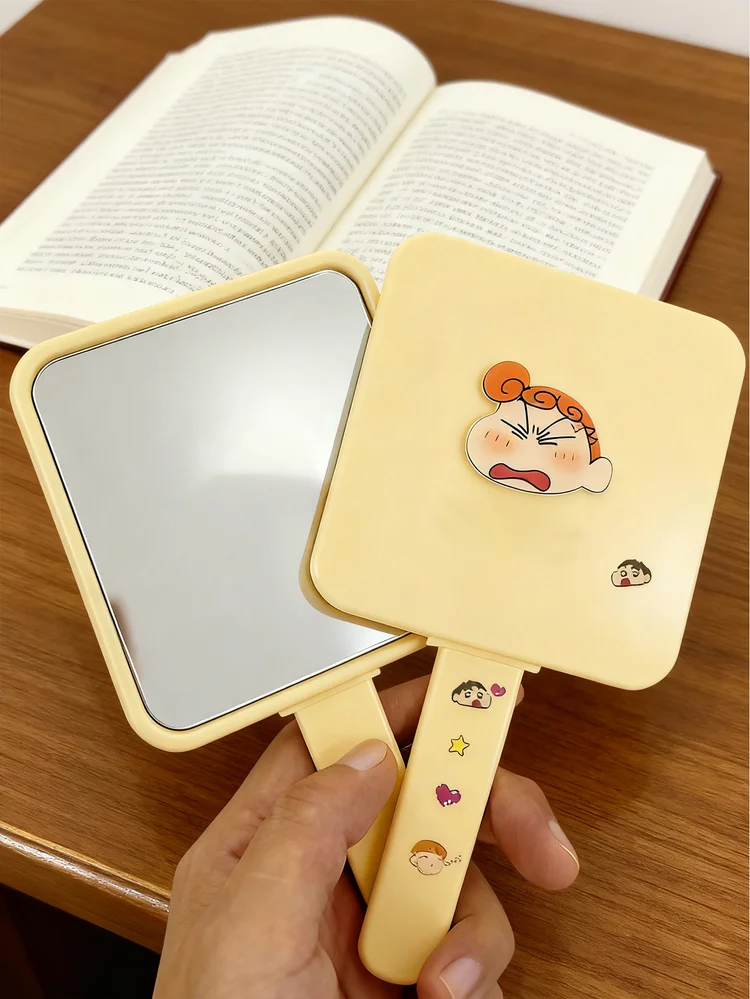 Cartoon Patched Makeup Mirror&Comb