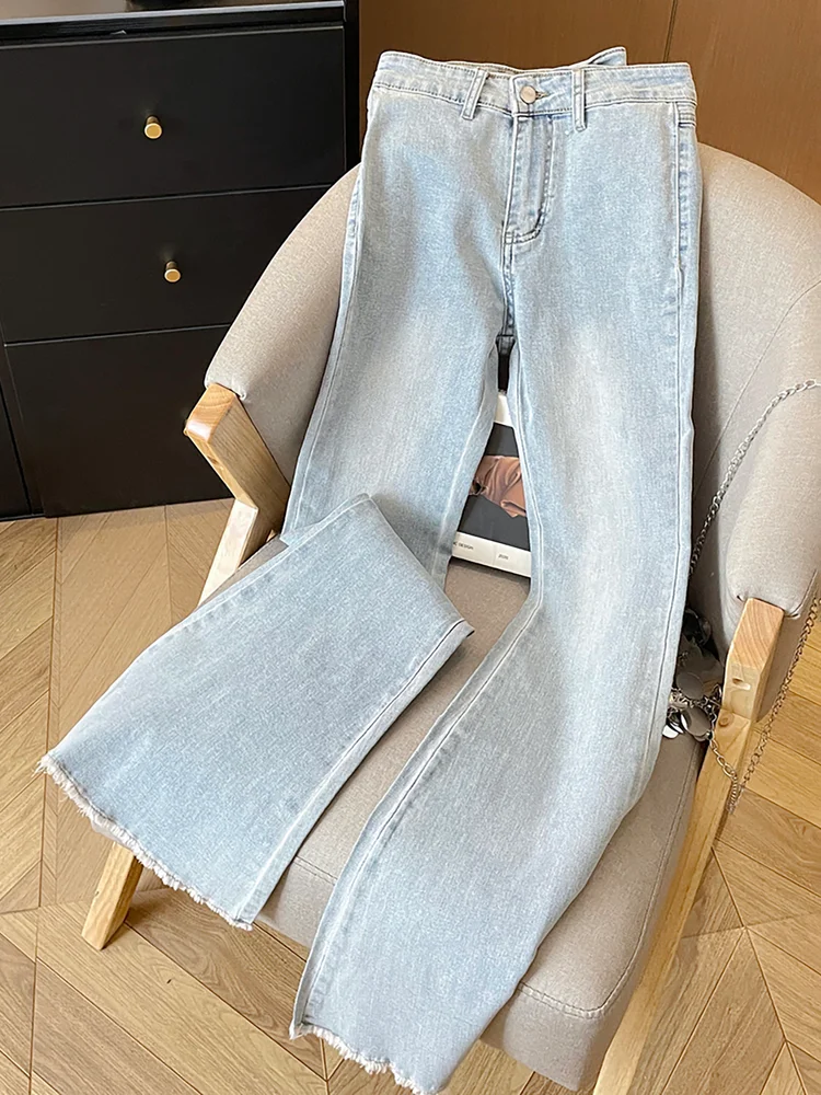 [ High Stretch ] Bow Flare Leg Jeans