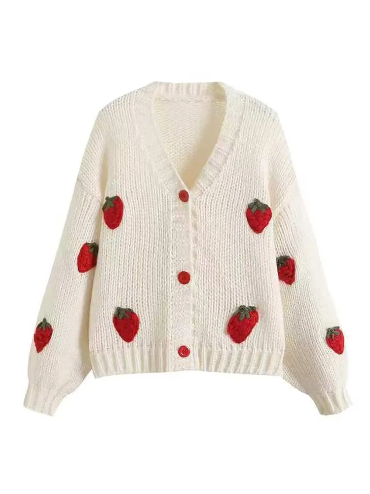 3D Embroidery Knit Cardigan