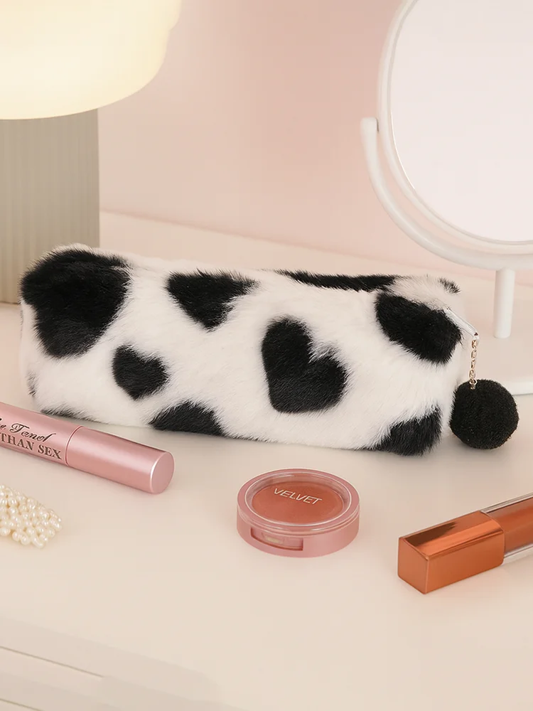 Heart Fluffy Makeup Pouch